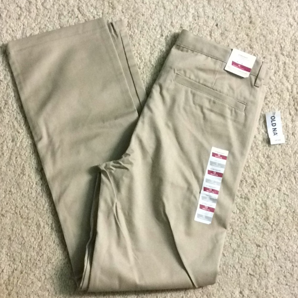 Old Navy straight light khakis❣️HOST PICK❣️